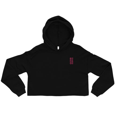 Guards &God Vertical Flamingo Crop Hoodie